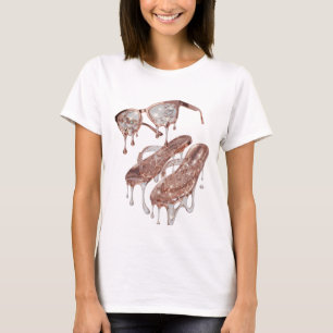 Trendy Silver ROSE GOLD GLAMOUR Statement Design T-Shirt