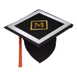 Trendy Simple Customize Gold Silver Graduation Cap Topper