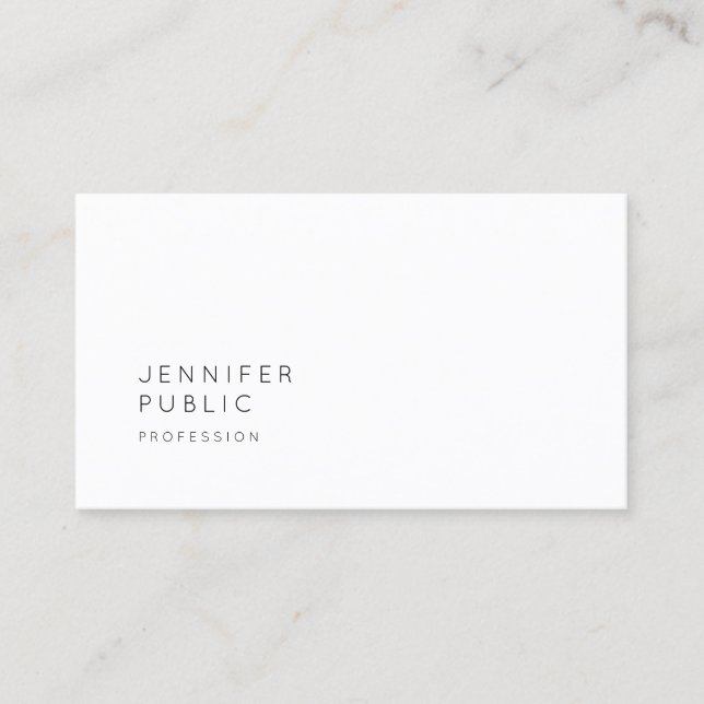 Trendy Simple Elegant Design Professional Template Business Card (Front)