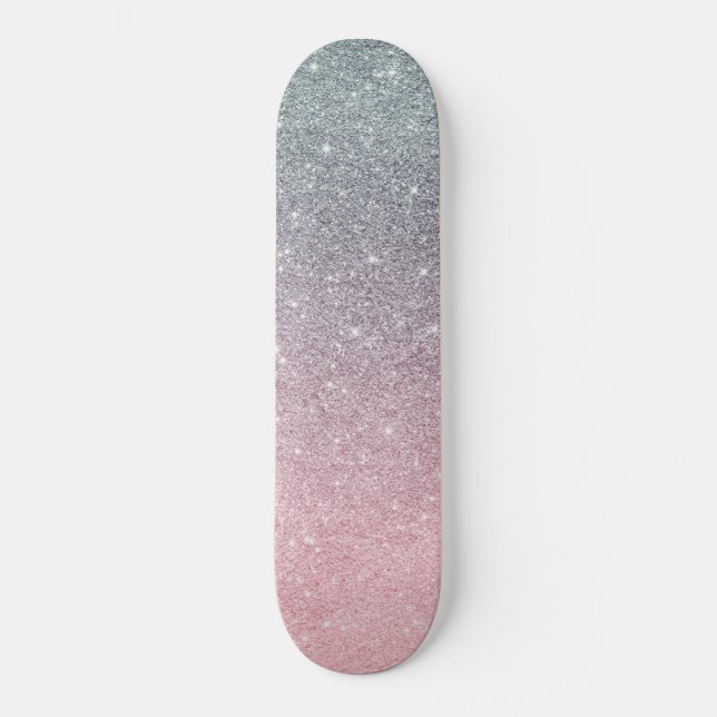 trendy skateboard with glitter glitter (Front)