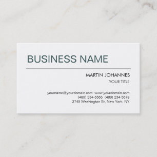 Trendy Slate Grey Black White Business Card