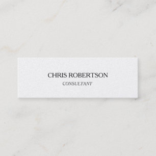 Trendy Slim Skinny Two Sided Business Card