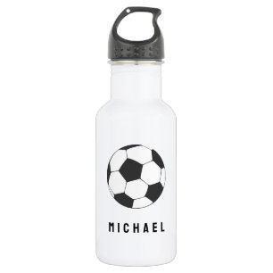 Trendy Soccer Ball Football Personalized Black     532 Ml Water Bottle