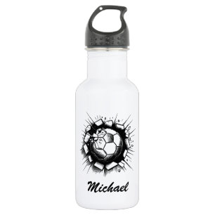Trendy Soccer Ball Football Personalized Blue      532 Ml Water Bottle