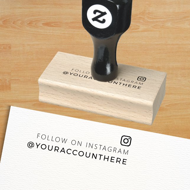 Trendy Social Media Business Professional  Rubber Stamp (Creator Uploaded)