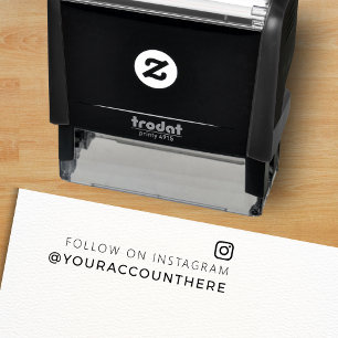 Trendy Social Media Business Professional Self-inking Stamp