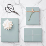 Trendy Soft Blass Blue Green Gift Paper Set<br><div class="desc">Set in Soft Blass Blue / Pale Pastel Dusty Blue - Modern & Minimalistic Elegant Lend your gifts the final touch with this gift paper. The modern and minimalistic elegant paper is the perfect choice to pack your gifts in style. Ideal for birthdays,  weddings or other special occasions.</div>