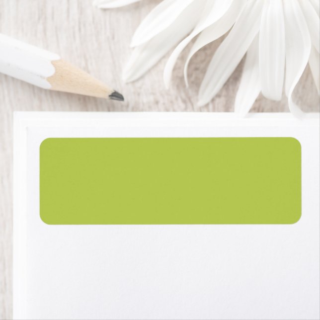 Trendy Soft Chartreuse Address Labels (En situation)