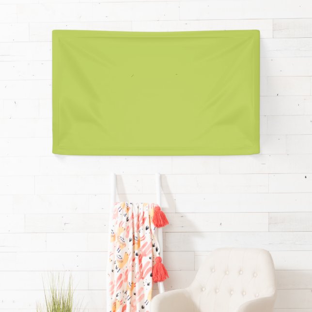 Trendy Soft Chartreuse Banner (Insitu)