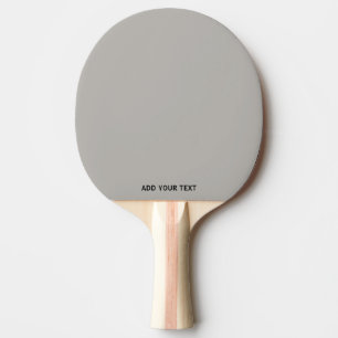 Trendy Soft Gray-Beige  - Custom Ping Pong Paddle