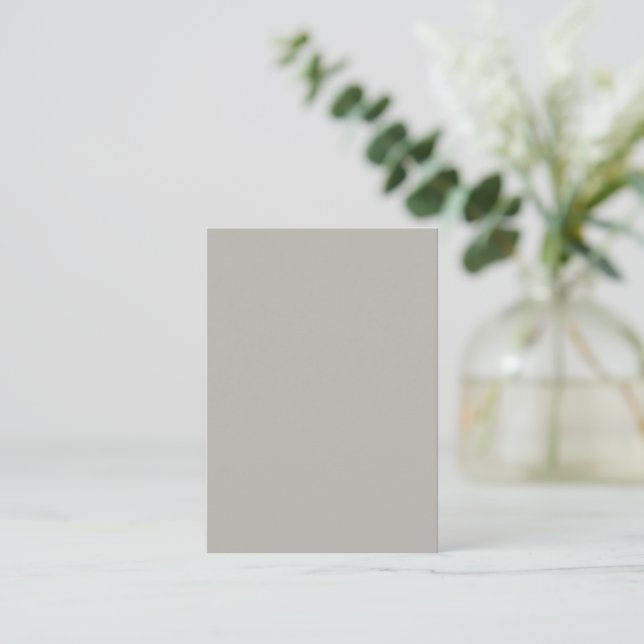 Trendy Soft Gray-Beige  - Note Card (Standing Front)