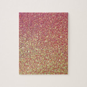 Trendy Sparkle Glitter Pattern Jigsaw Puzzle
