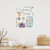Trendy Spring Favourites | Watercolor Illustration