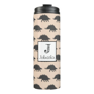 Trendy Stegosaurus Dinosaur Personalized Thermal Tumbler