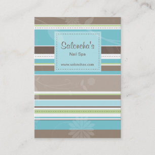 Trendy Stripes Salon Business Card