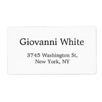 Trendy Stylish Black & White Plain Elegant Modern
