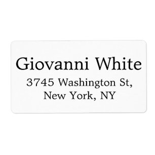 Trendy Stylish Black & White Plain Elegant Modern