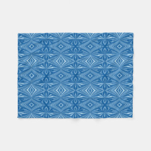 Trendy Stylish Blue Pattern Fleece Blanket