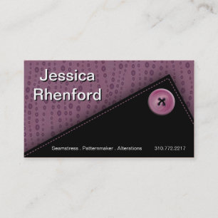 Trendy Stylish Button Up Business Card template
