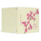 Trendy stylish cherry blossom graduation binder