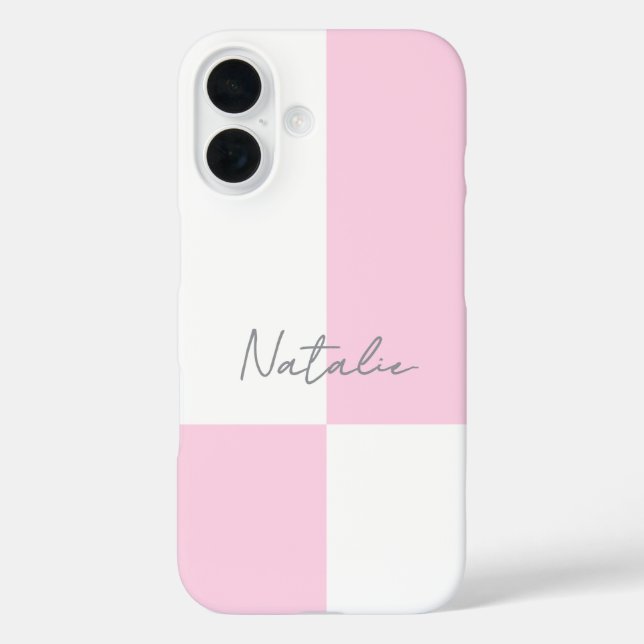 Trendy Stylish Colour Block Chic Personalized Case-Mate iPhone Case (Back)
