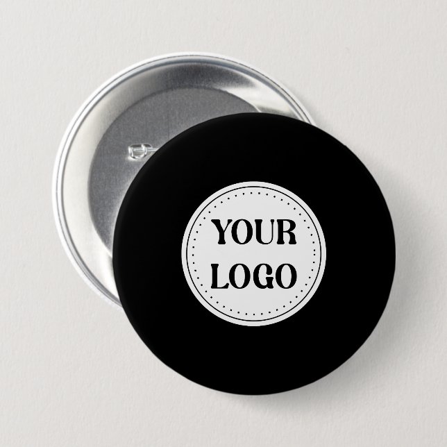 Trendy stylish & elegant branded 3 inch round button (Front & Back)