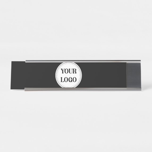 Trendy stylish & elegant branded desk name plate (Front)