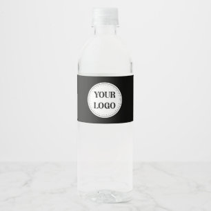Trendy stylish & elegant branded water bottle label