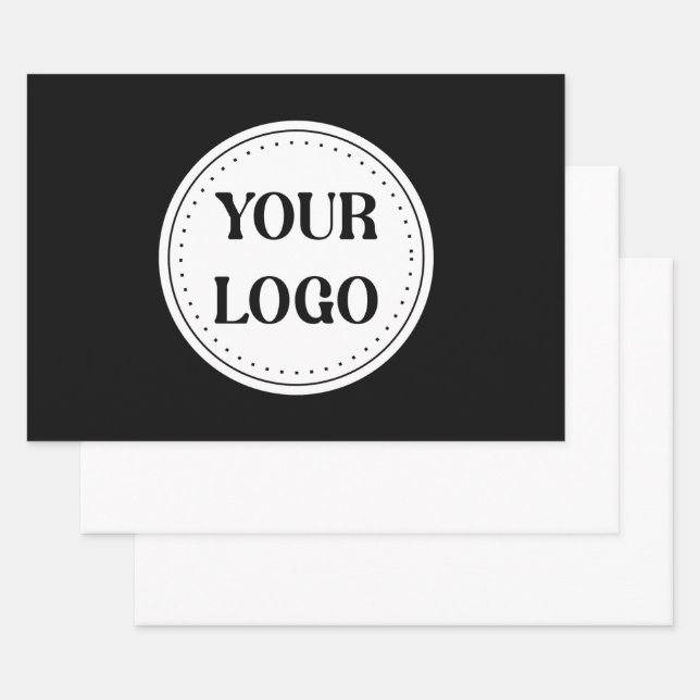 Trendy stylish & elegant branded wrapping paper sheet (Set)