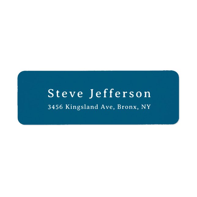 Trendy Stylish Elegant Minimalist Plain Blue (Front)
