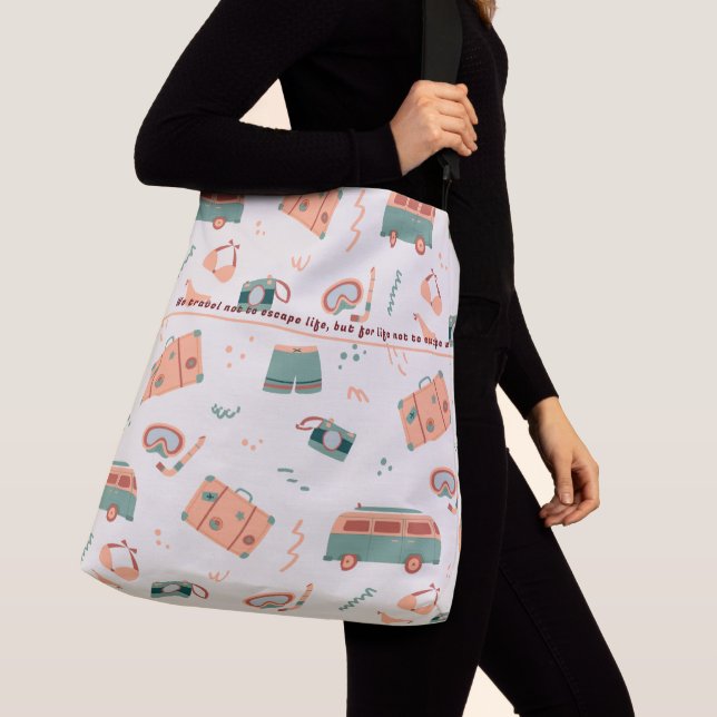 Trendy stylish fun go places Tote bag (Close Up)