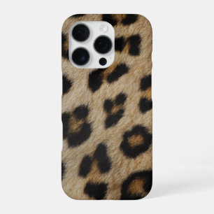 Trendy stylish leopard fur animal print pattern iPhone 16 pro case