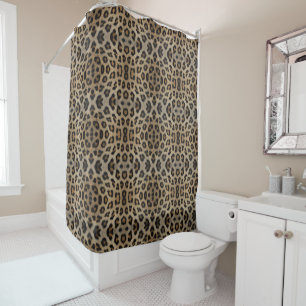 Trendy stylish leopard fur print animal pattern