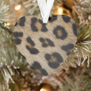 Trendy stylish leopard fur print animal pattern ornament