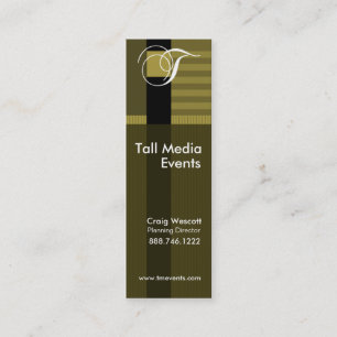 Trendy Stylish Pinstripes Profile Card Template
