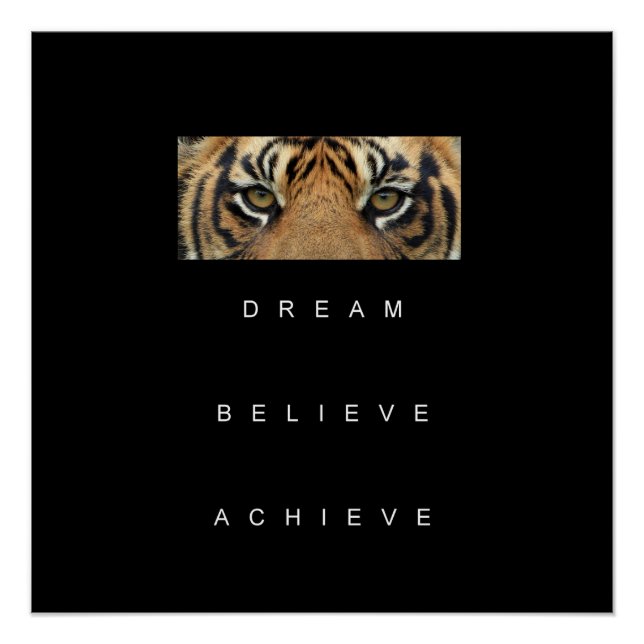 Trendy Success Goal Motivational Quotes Poster (Front)