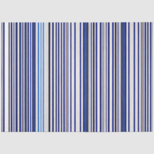 Trendy Summer Navy Blue Boat Stripes Collection Tissue Paper