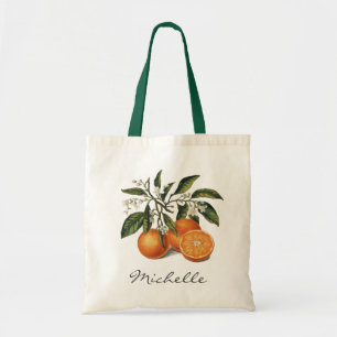 Trendy Summer Tropical Watercolor Citrus Oranges   Tote Bag