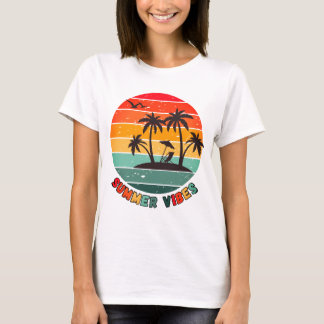 trendy "summer vibes" t-shirt