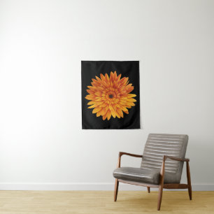 trendy sunflower floral tapestry