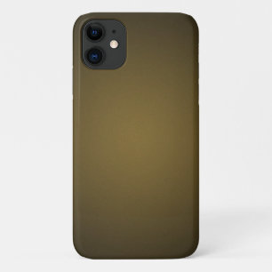 Trendy Tan and Black Grainy Vignette iPhone 11 Case