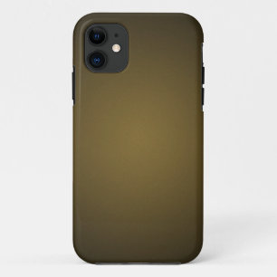 Trendy Tan and Black Grainy Vignette iPhone 11 Case
