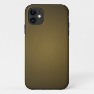 Trendy Tan and Black Grainy Vignette iPhone 11 Case