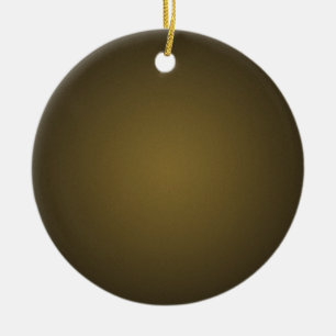 Trendy Tan and Black Grainy Vignette Ceramic Ornament