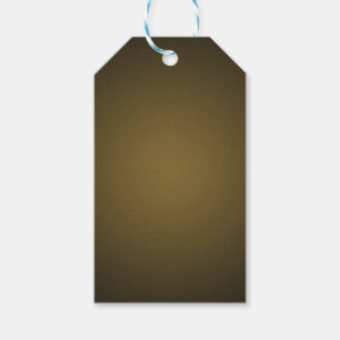 Trendy Tan and Black Grainy Vignette Gift Tags