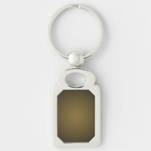Trendy Tan and Black Grainy Vignette Keychain