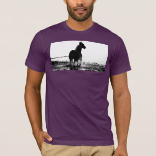 Trendy Template Running Horse Elegant Modern Pop T-Shirt