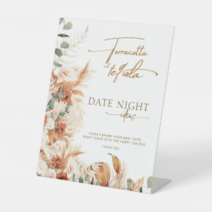 Trendy Terracotta and Tequila Date Night Ideas  Pedestal Sign