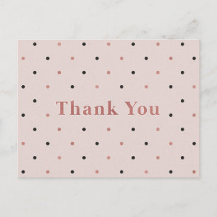 Trendy Thank You Postcard