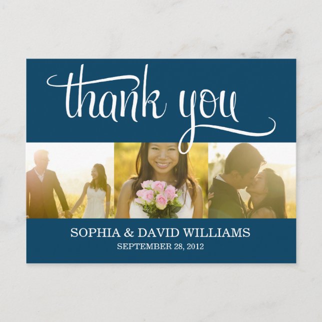 TRENDY THANKS | WEDDING THANK YOU CARD (Front)
